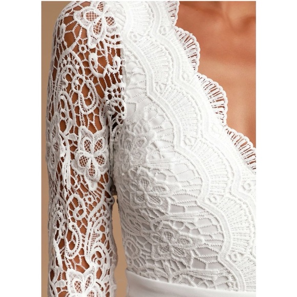 LULU’S Long Sleeve Lace Dress - Picture 5 of 9
